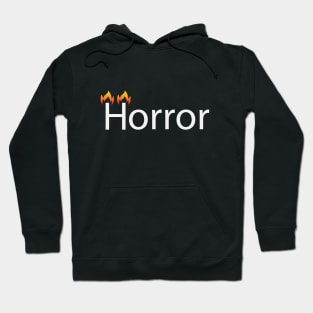 Horror artistic text design Hoodie